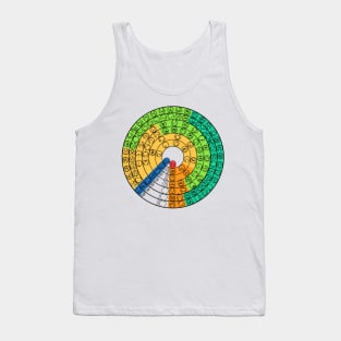 Gallifreyan Periodic Table of Elements, v.2 (light) Tank Top